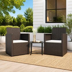 Specifications of Black Poly Rattan 3 Piece Outdoor Sofa Set