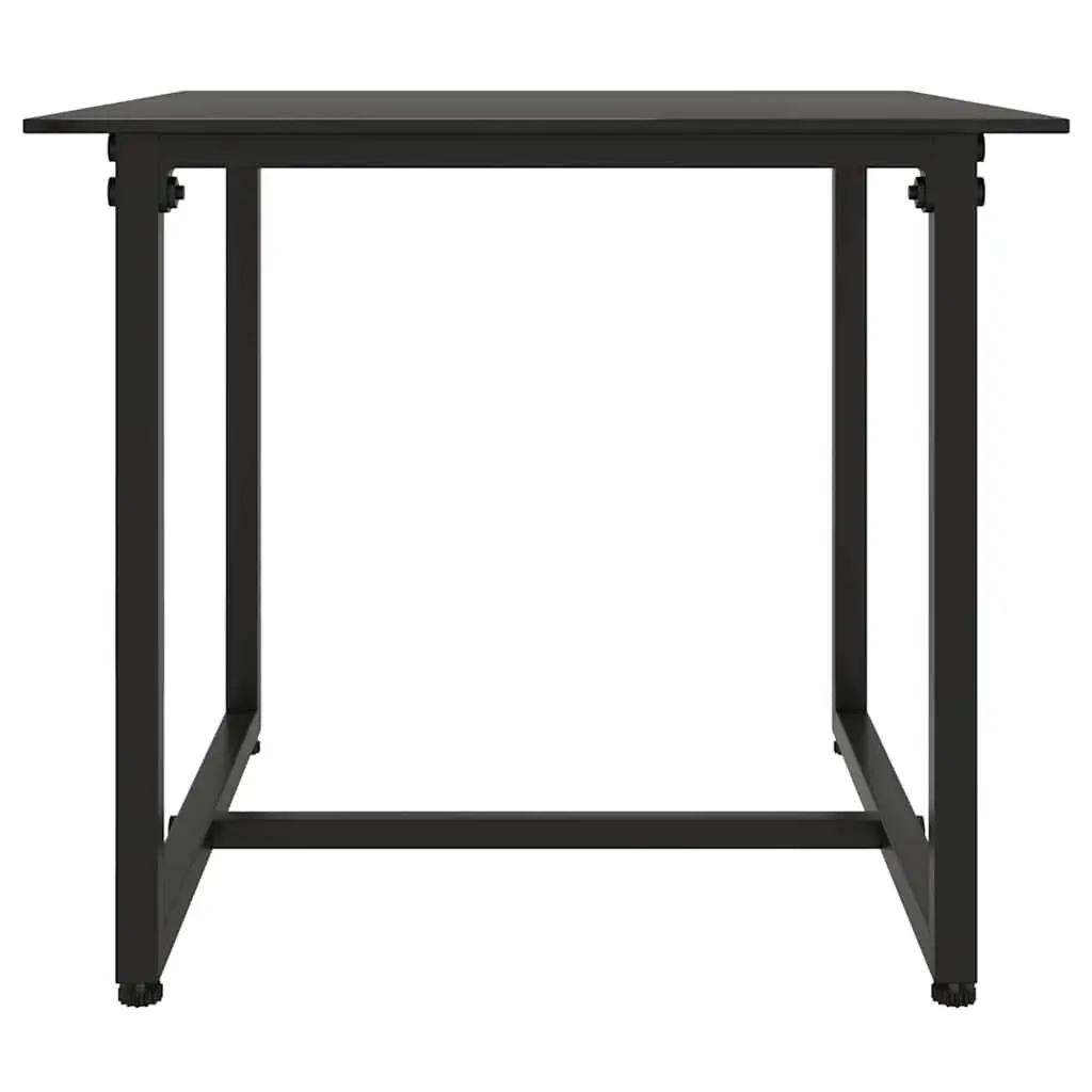 Outdoor Sofa Set Garden 3 Piece Black Poly Rattan