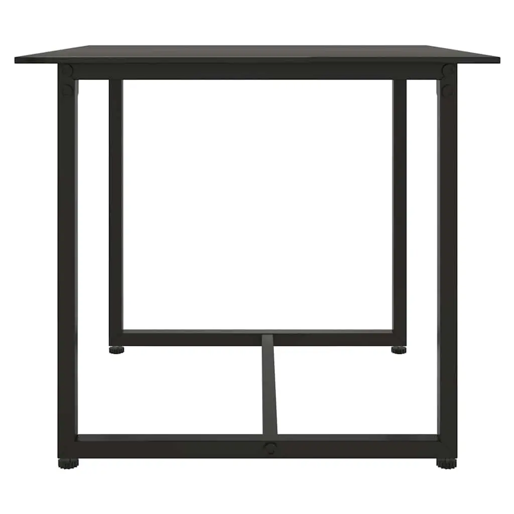 3 Piece Outdoor Lounge Set Garden Use Black Poly Rattan Furniture with Cushions
