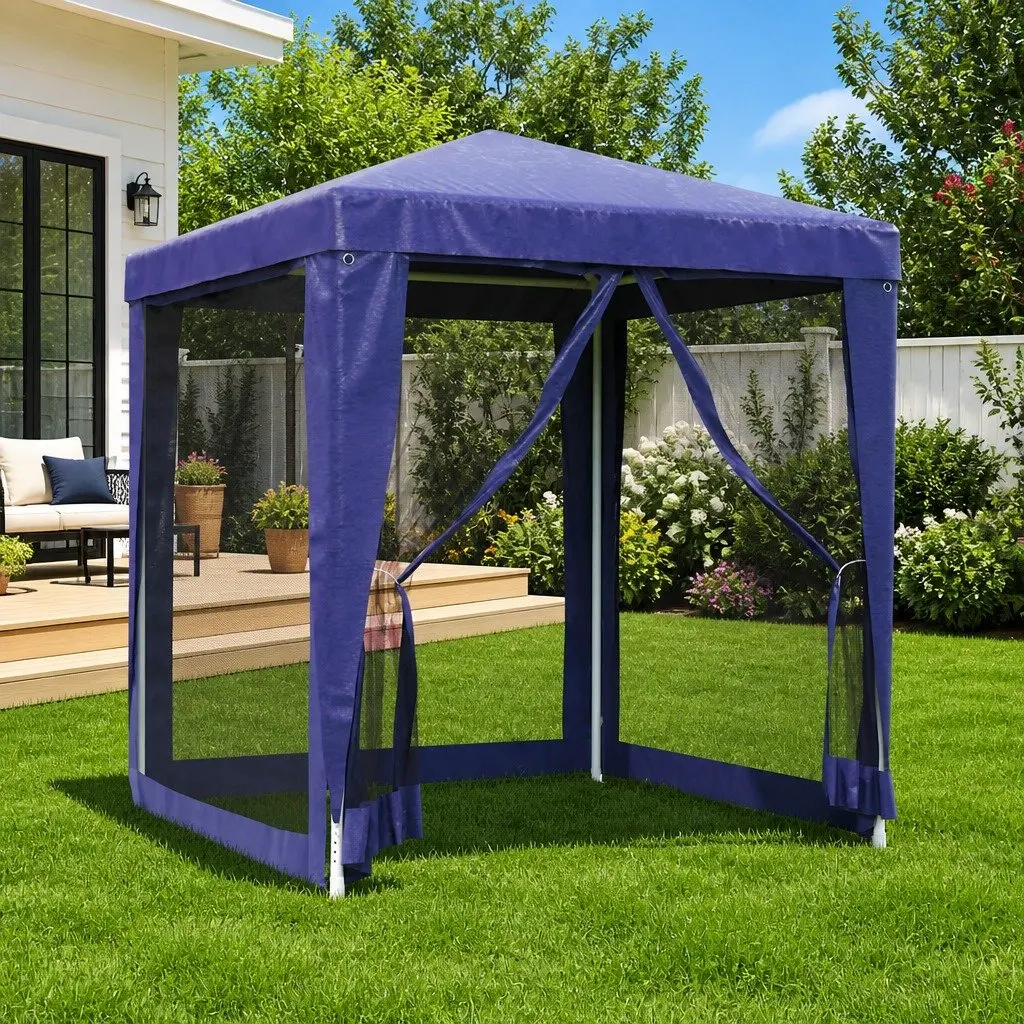 2x2m Blue Party Tent Gazebo