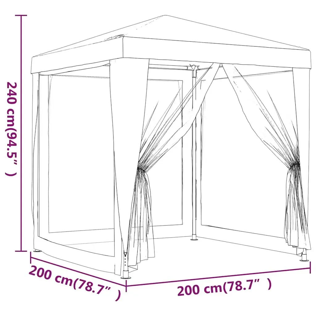 2x2m Blue Party Tent Gazebo