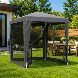 Party Tent Gazebo 2x2m Outdoor Shelter Mesh Sidewalls Canopy Heavy Duty Frame