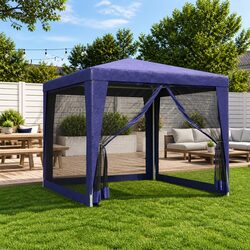 Specifications for 2.5x2.5m Blue Party Tent with Mesh Walls