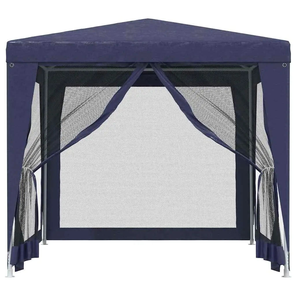 2.5x2.5m Blue Party Tent with Mesh Walls