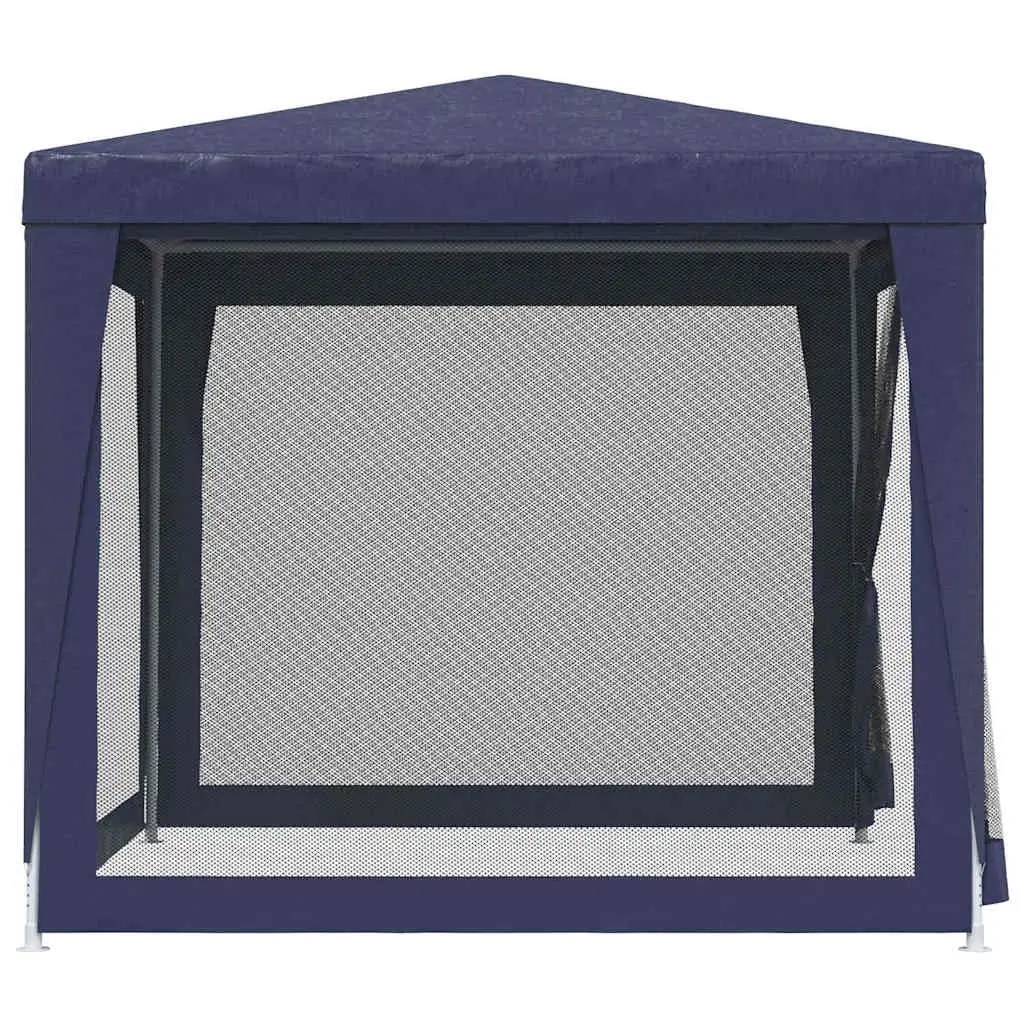 2.5x2.5m Blue Party Tent with Mesh Walls
