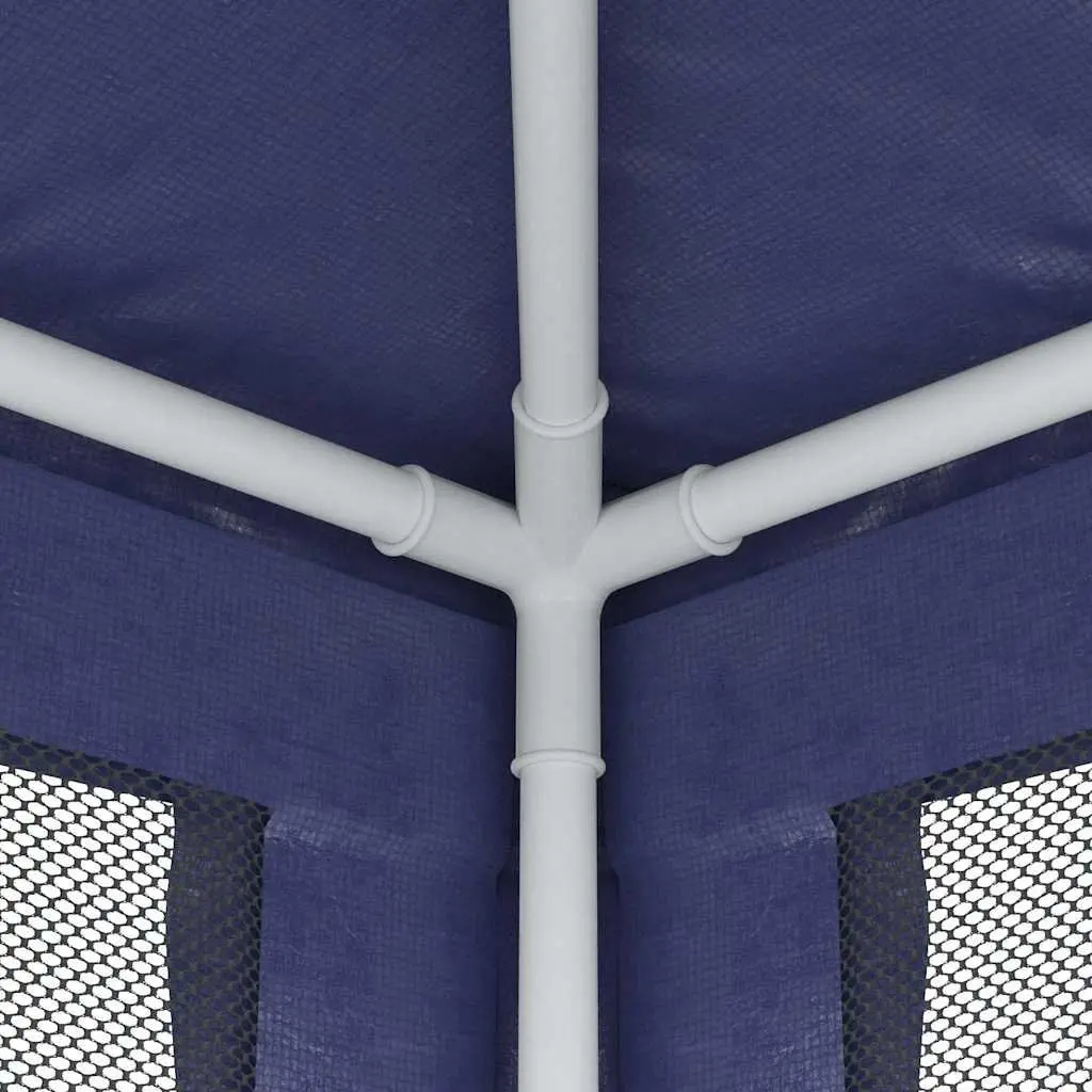 2.5x2.5m Blue Party Tent with Mesh Walls