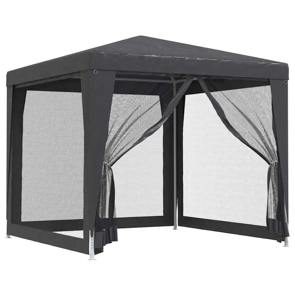 2.5x2.5m Gazebo with Iron Frame and Mesh Walls