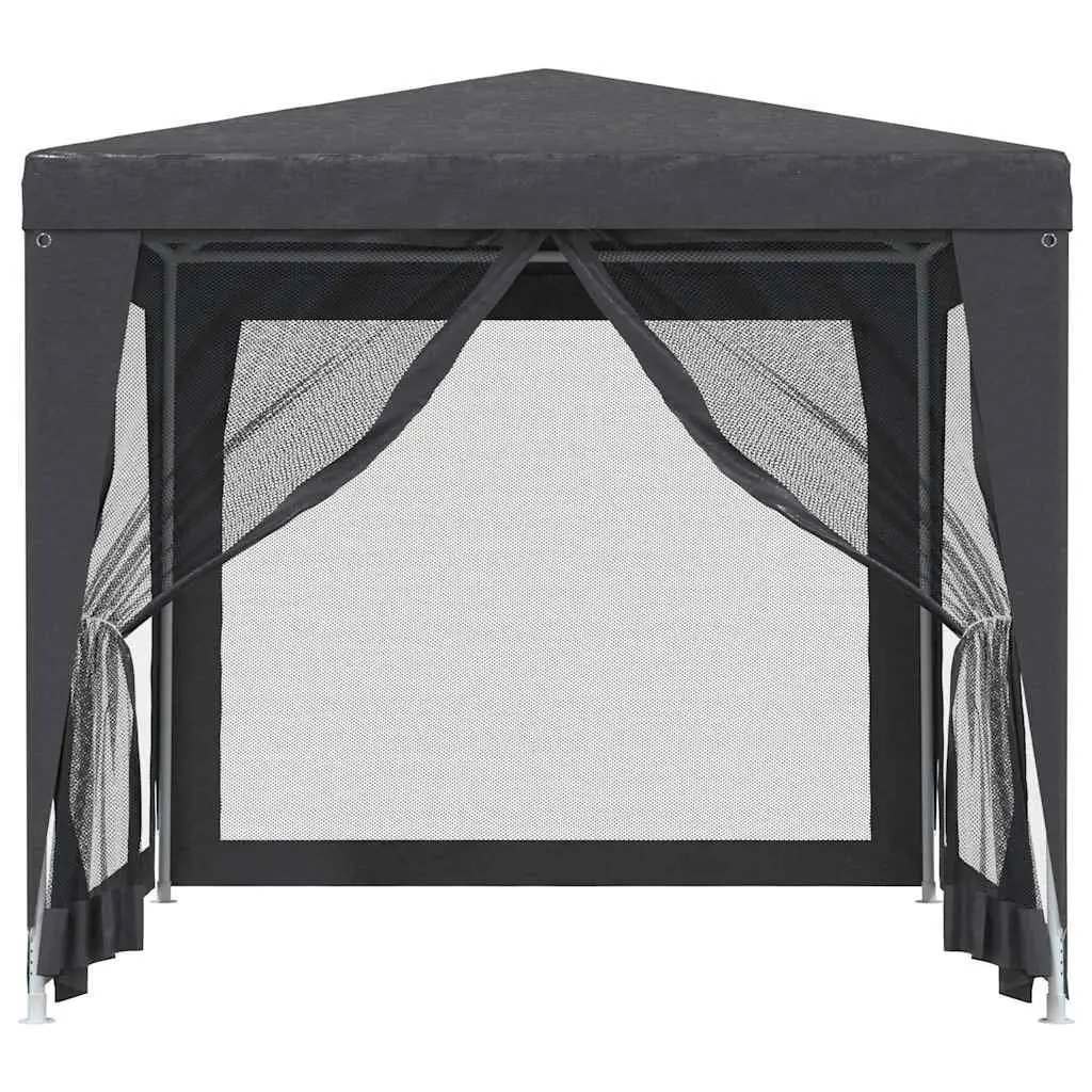 2.5x2.5m Gazebo with Iron Frame and Mesh Walls