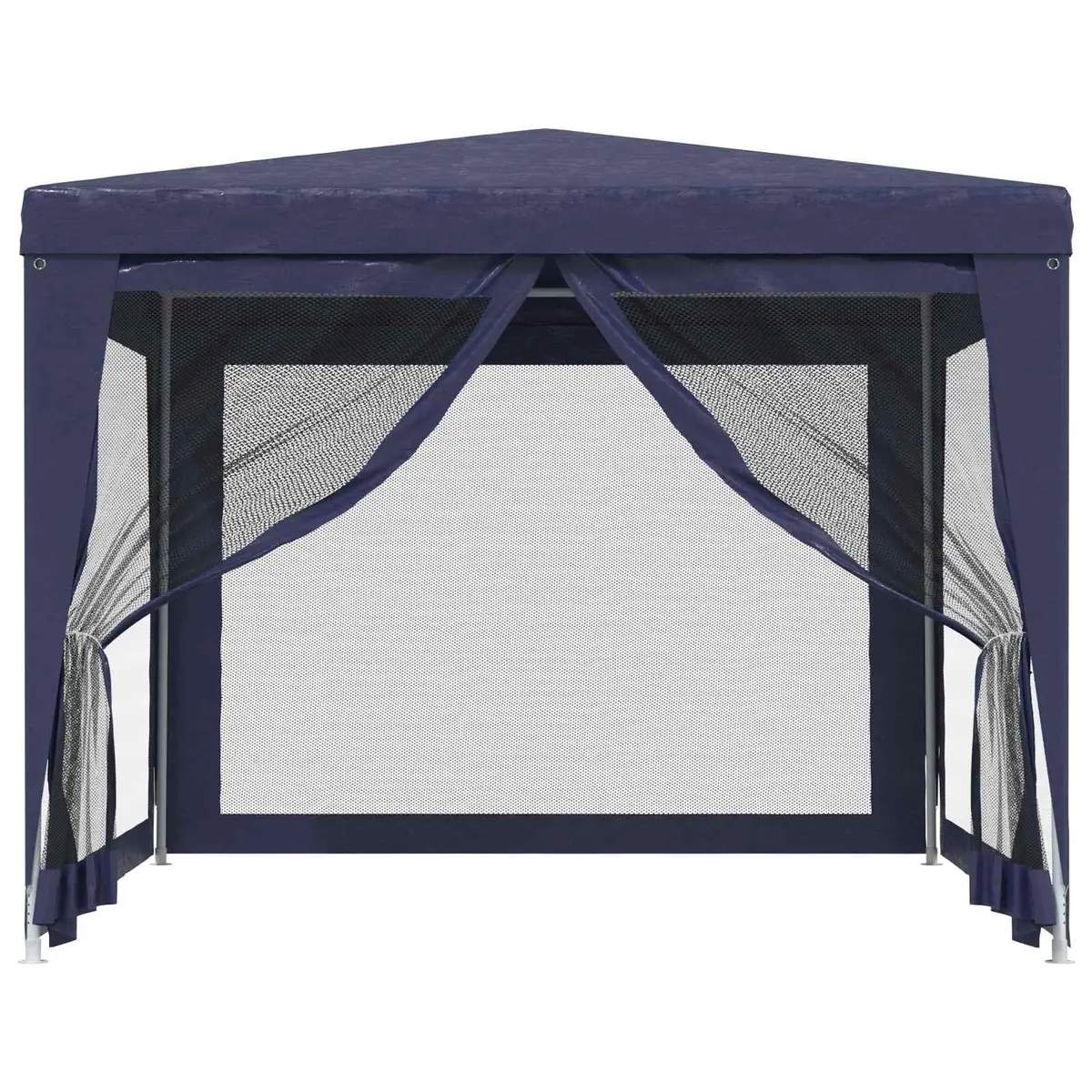 Party Tent Outdoor Use 3x3m Blue Mesh Sidewalls Gazebo Canopy Pavilion Shelter