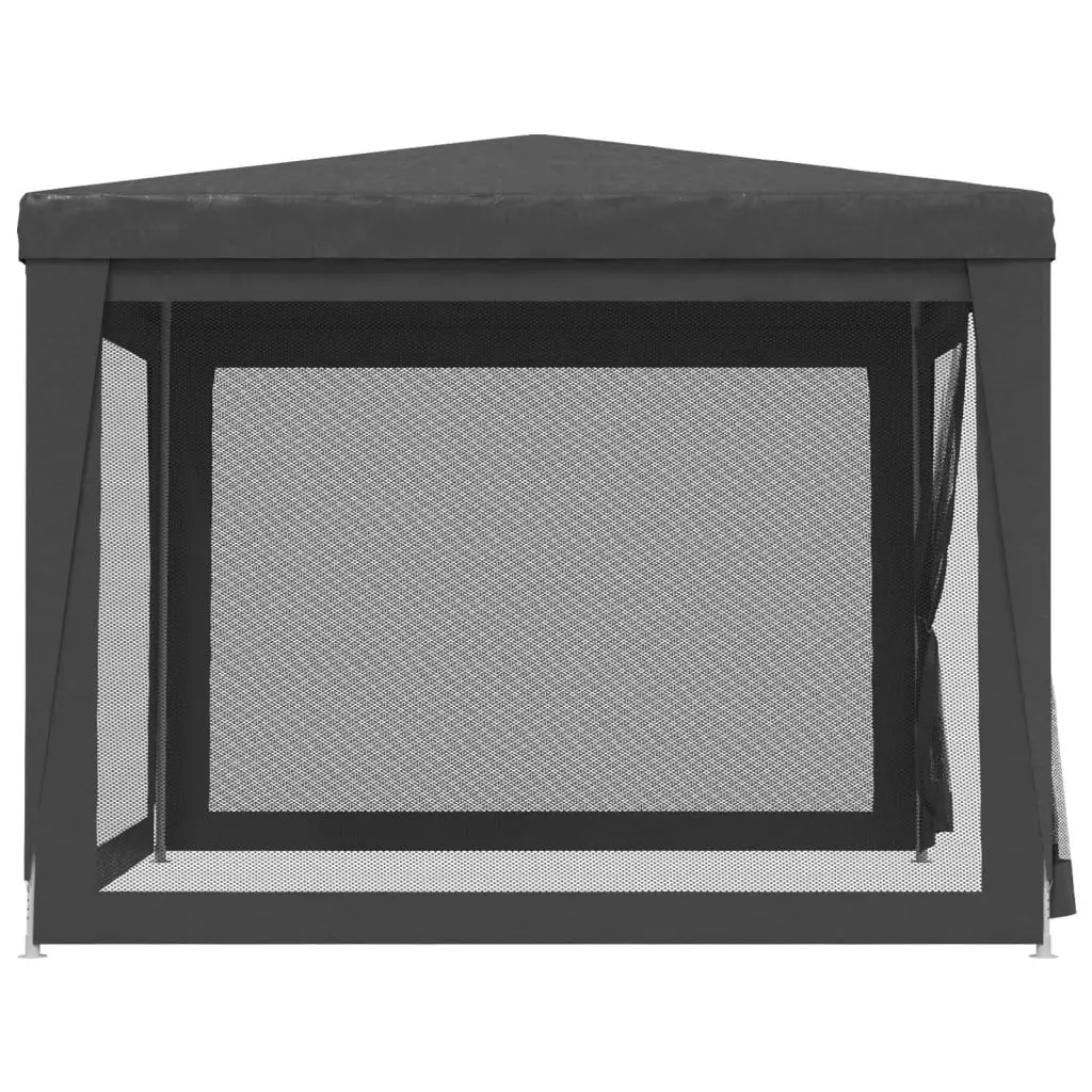 Party Tent Gazebo Outdoor Canopy 3x3m with Mesh Sidewalls for Garden Shelter