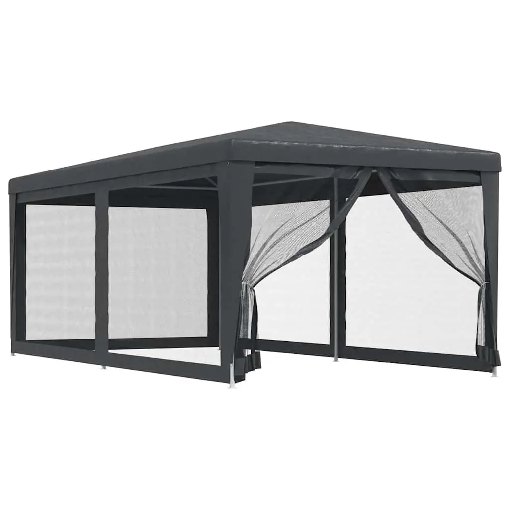 Party Tent Gazebo 3x6m Outdoor Pavilion with 6 Mesh Sidewalls Shelter Garden