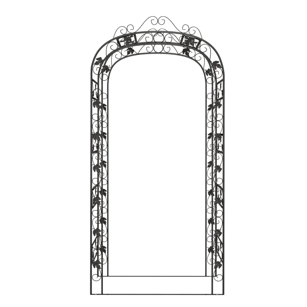 Garden Arch Steel Frame Trellis for Climbing Plants 116x45x240cm