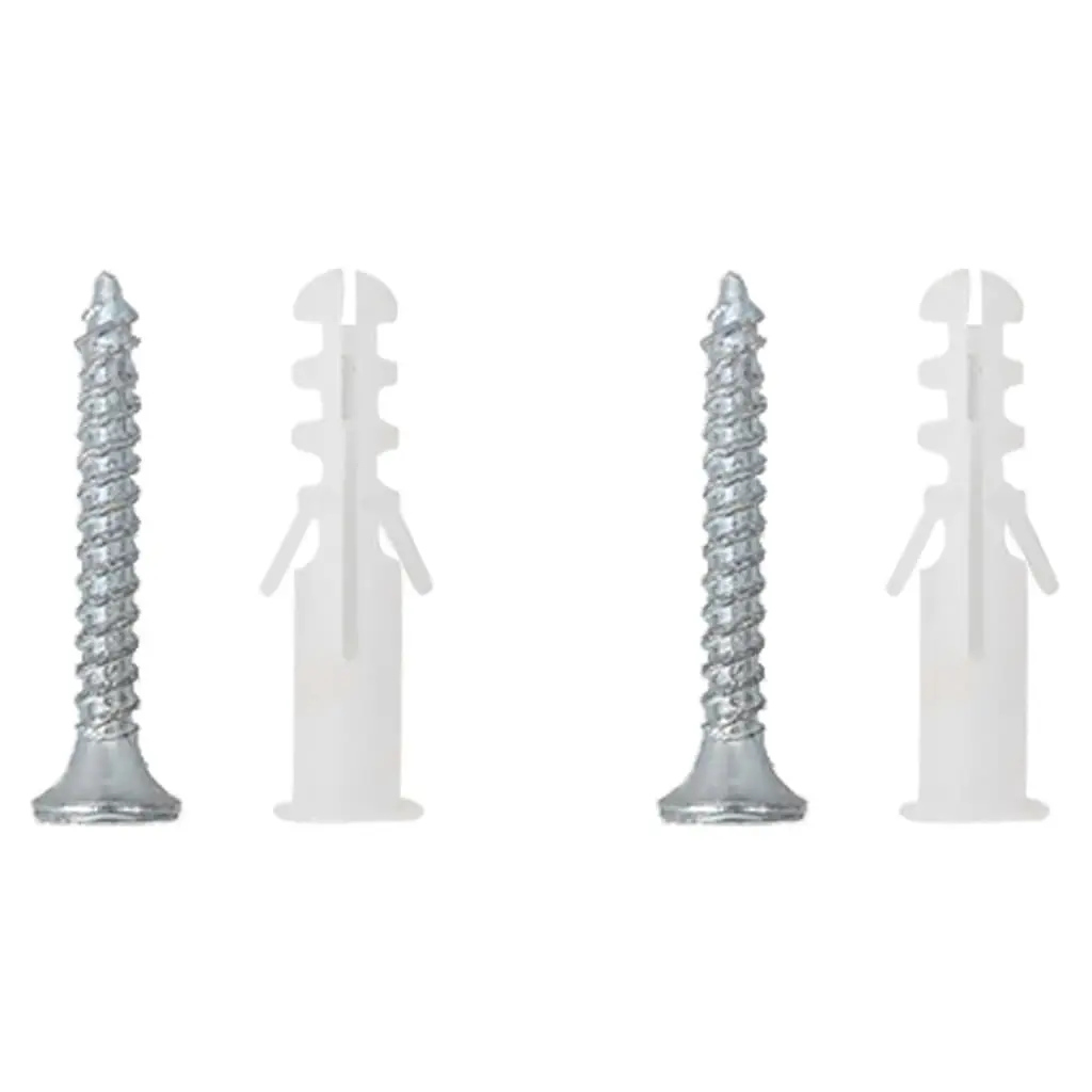Hanging Basket Brackets for Garden Patio Black Steel 4 Piece