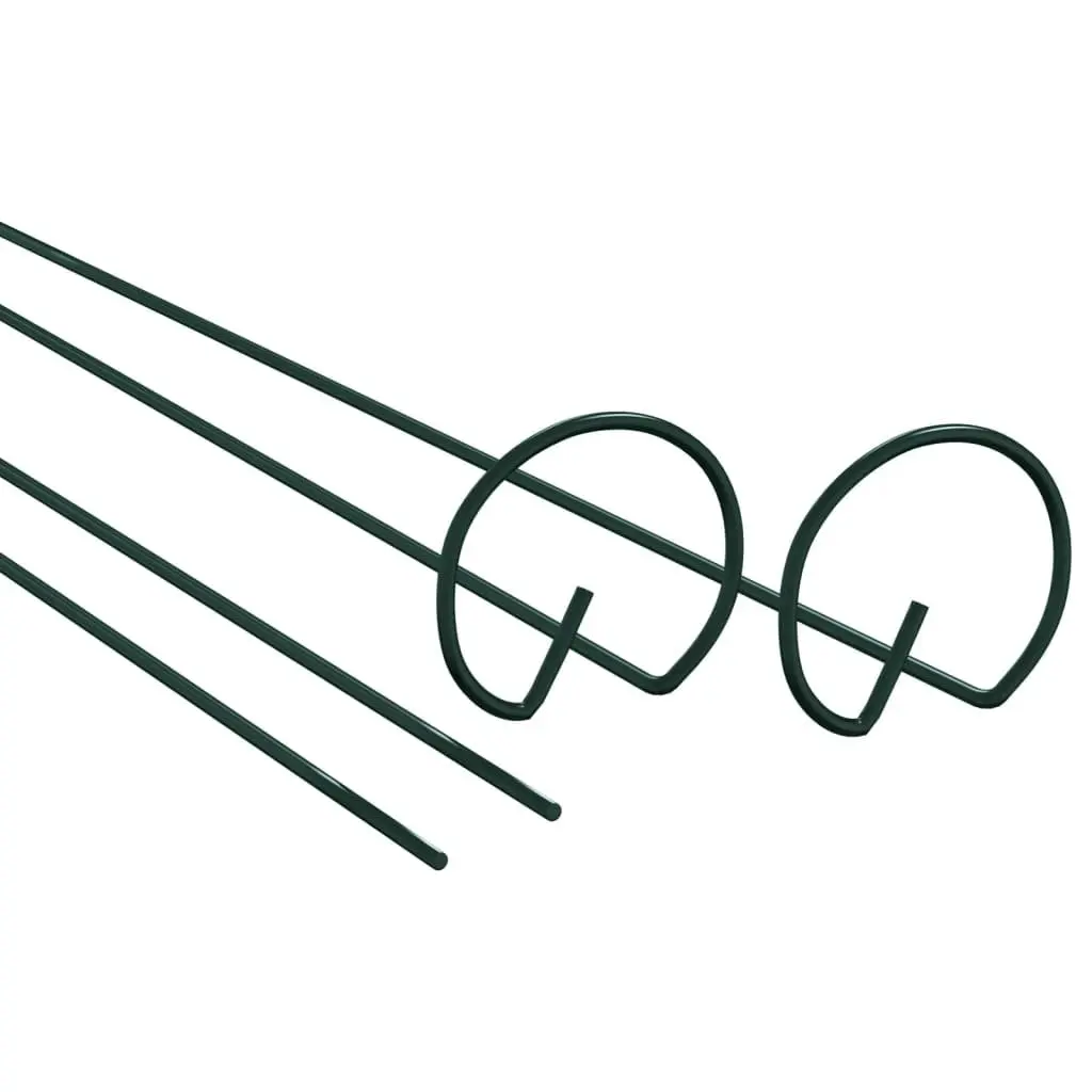 20 Pack 40cm Dark Green Steel Stakes
