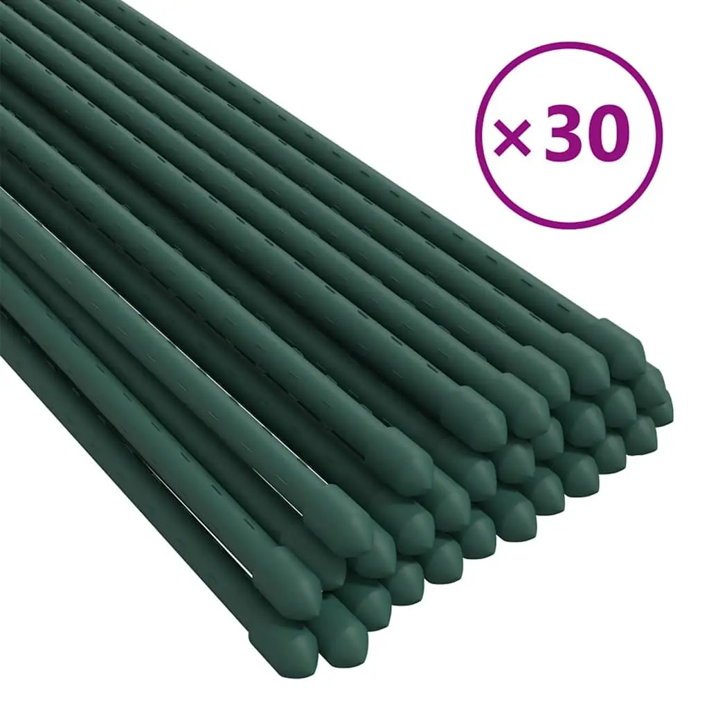 Plant Stakes for Garden Support 150 cm Green Steel