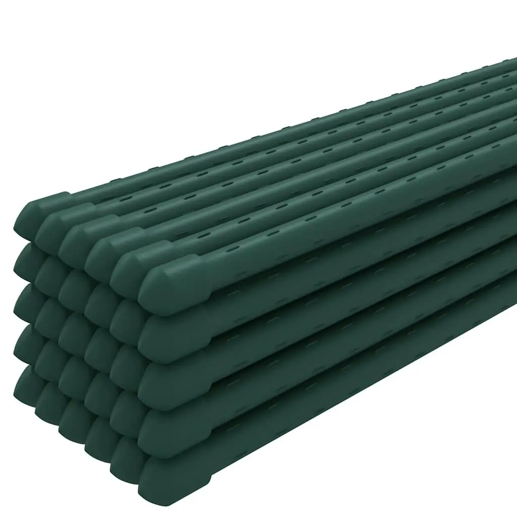 Plant Stakes for Garden Support 150 cm Green Steel
