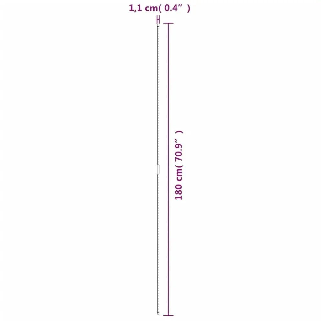 30 Plant Stakes at 180 cm for Support