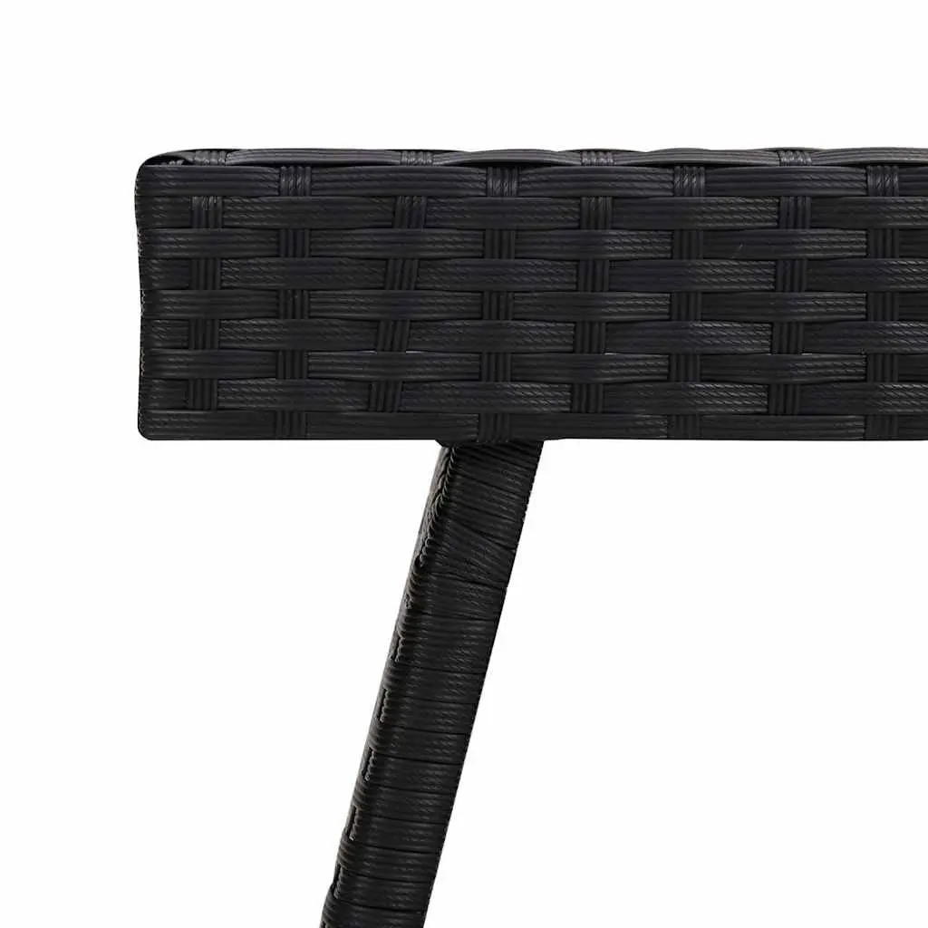 Foldable Black Accent Side Table