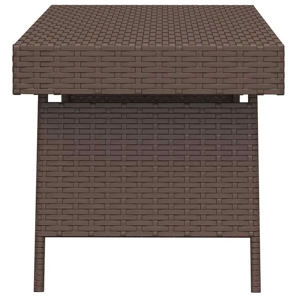 Foldable Side Table Brown Outdoor Indoor Accent End Table Garden Furniture