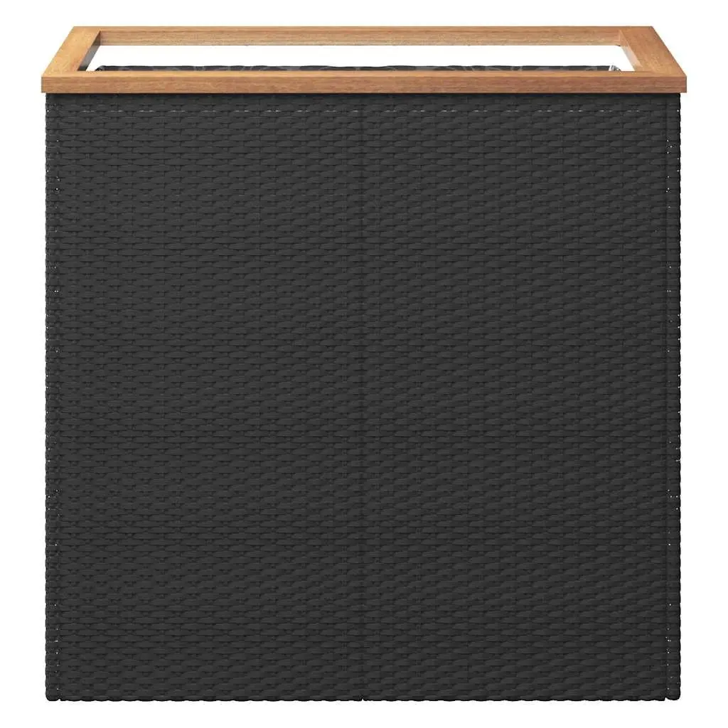 Poly Rattan Planter Outdoor Garden 80x40x80 cm