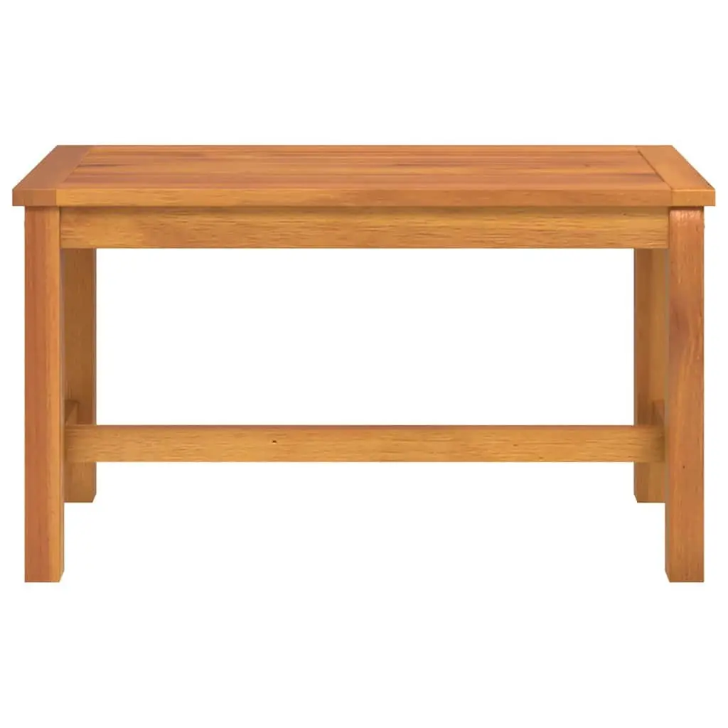 Solid Wood Garden Bench Outdoor Seating Brown 80 x 35 x 45 cm