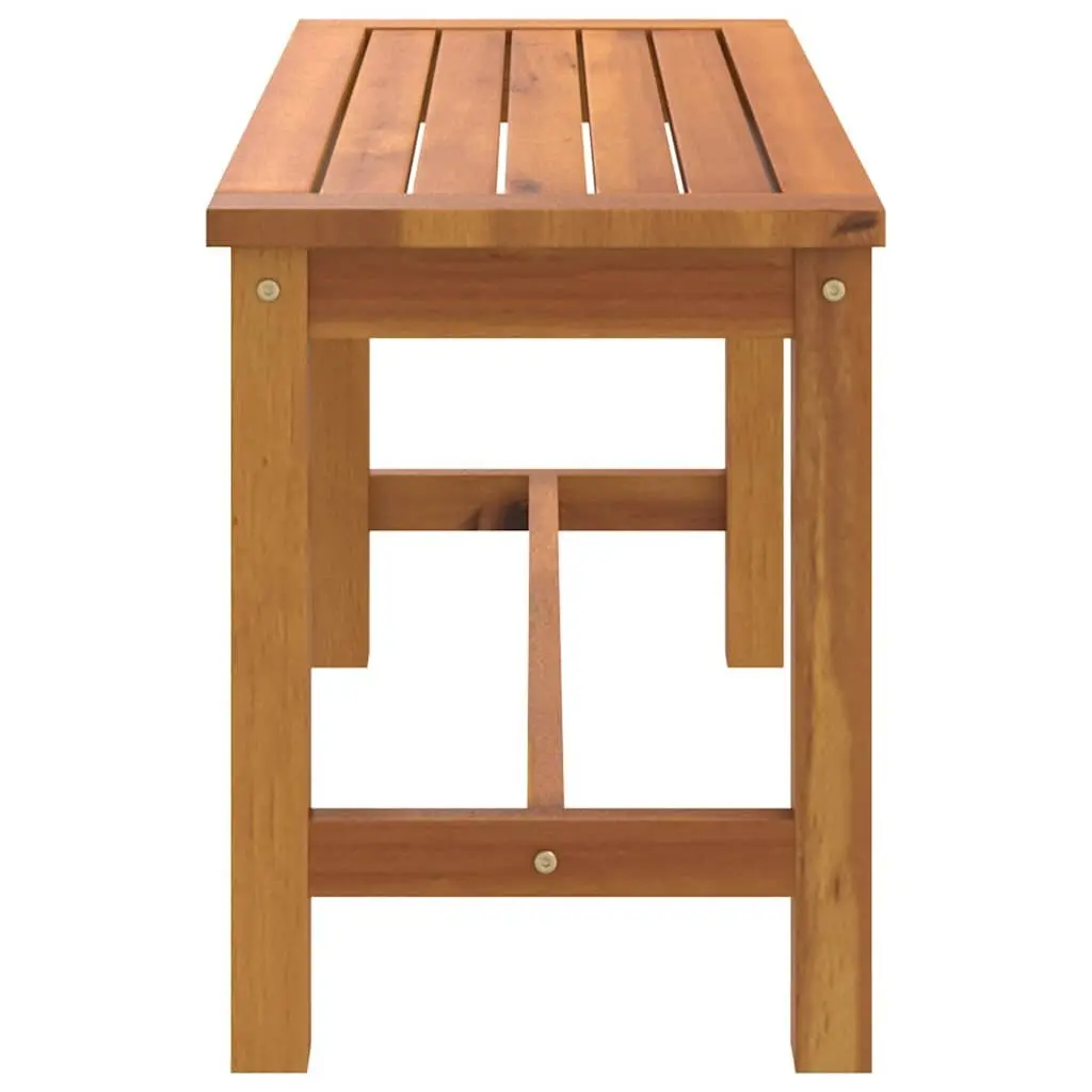 Solid Wood Garden Bench Outdoor Seating Brown 80 x 35 x 45 cm