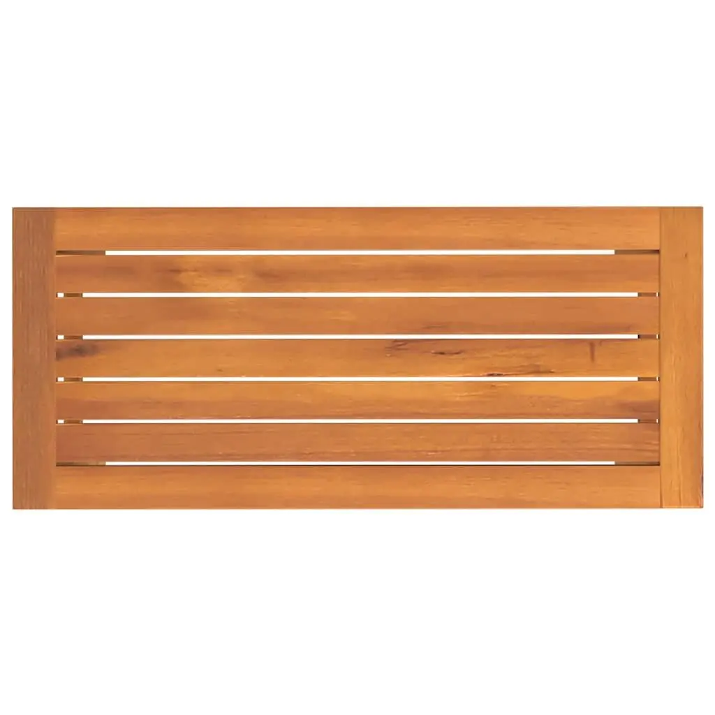 Solid Wood Garden Bench Outdoor Seating Brown 80 x 35 x 45 cm