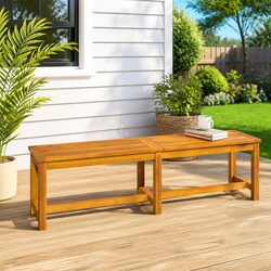 Specifications of the Solid Acacia Wood Garden Bench 150x35x45 cm