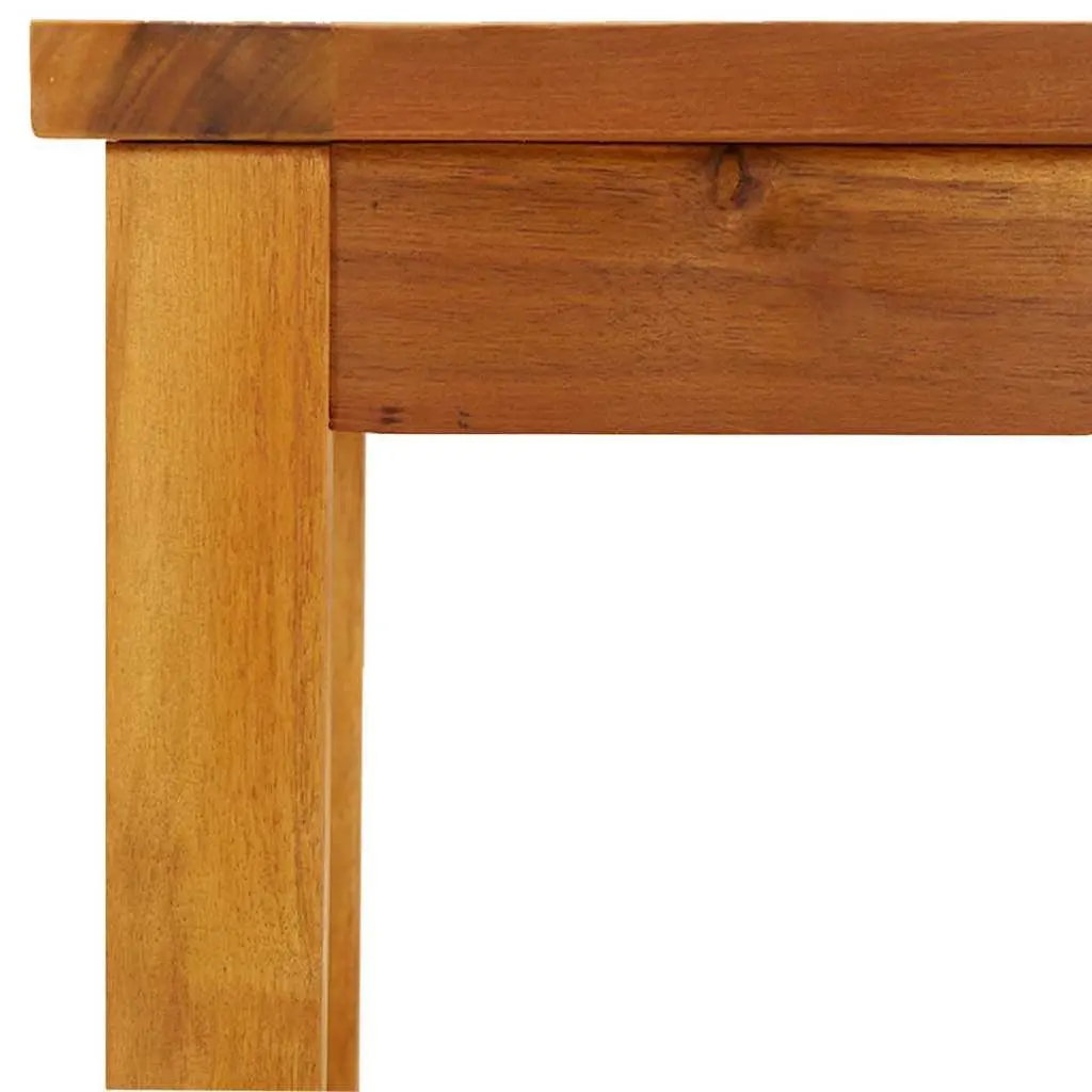 Acacia Wood Garden Bench 180cm Indoor Outdoor Seating Brown Sturdy Frame