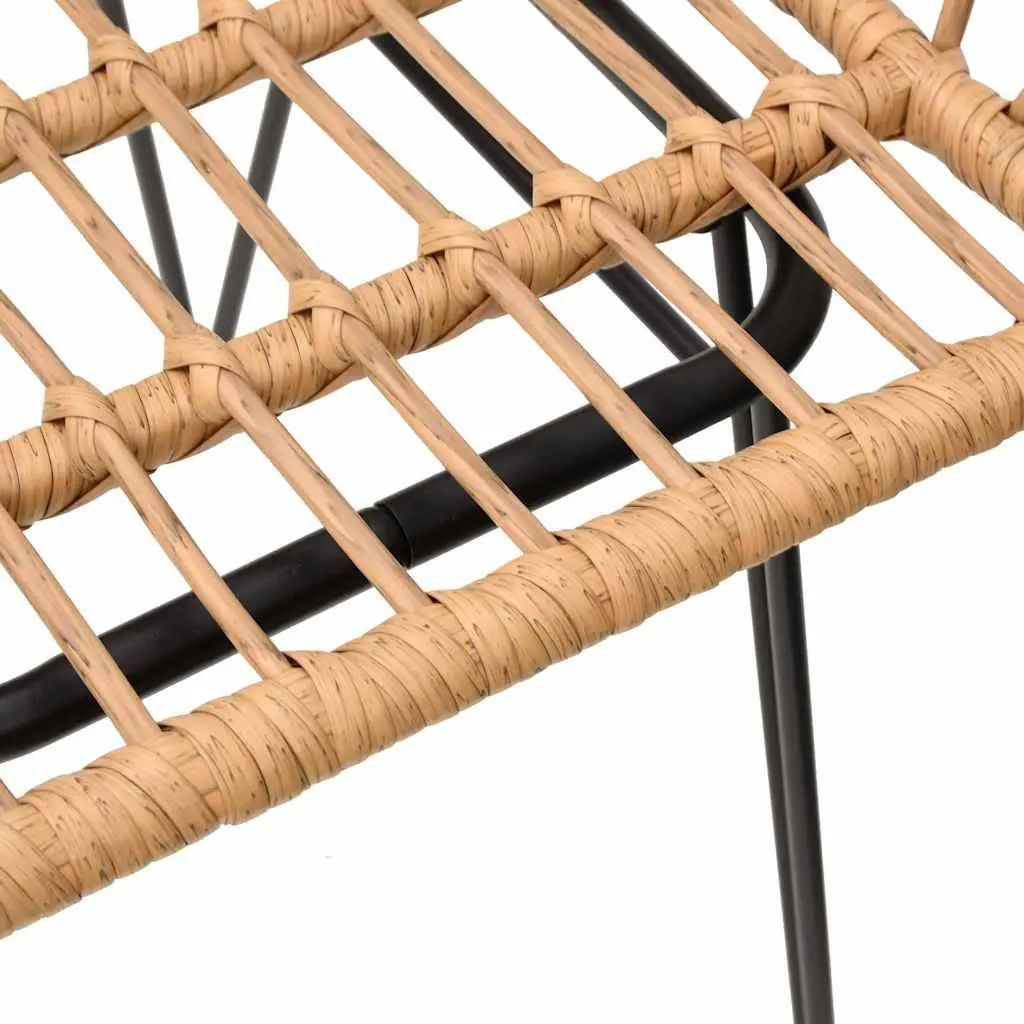 Outdoor Garden Chairs Patio Seating 2 Piece Brown