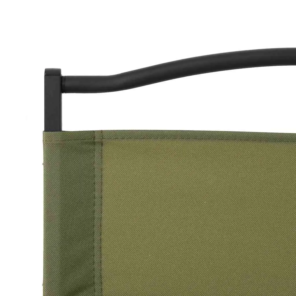 Folding Camping Chair for Outdoor Use Green 2 Piece
