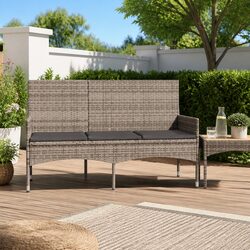 Specifications of 3-Seater Outdoor Garden Bench - Grey Rattan