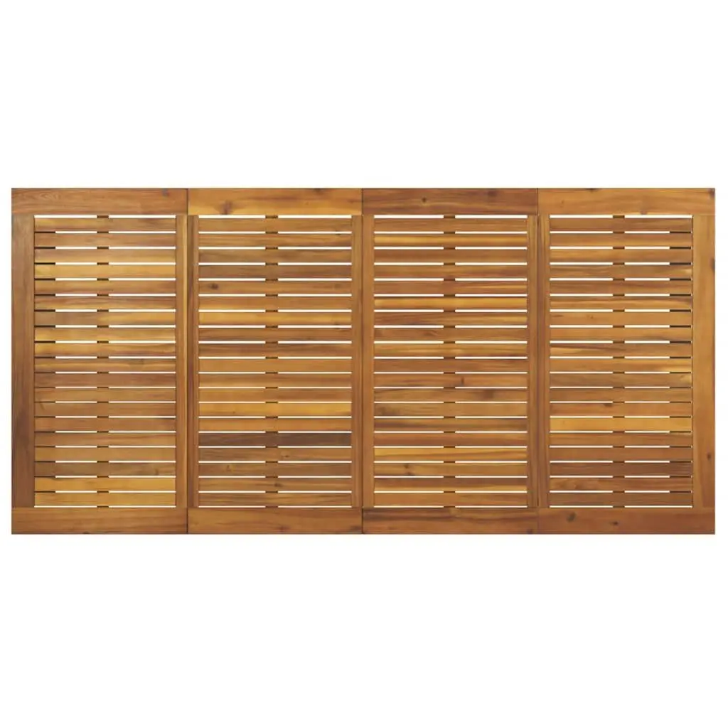 Brown Solid Wood Outdoor Dining Table