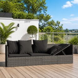 Dimensions and Specs of the Outdoor Lounge Bed with Cushions