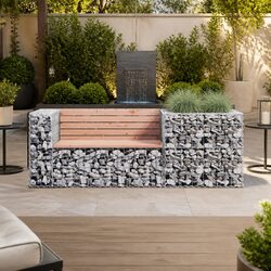 Specifications of Solid Wood Garden Bench with Steel Base