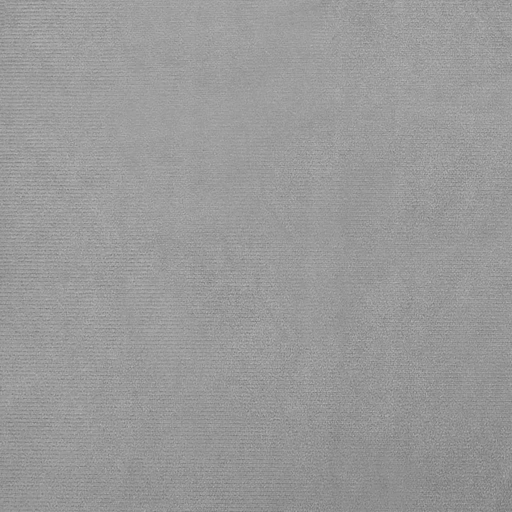 Kids Sofa Light Grey Velvet Soft Padded Children's Couch Playroom 80 x 45 x 30 cm
