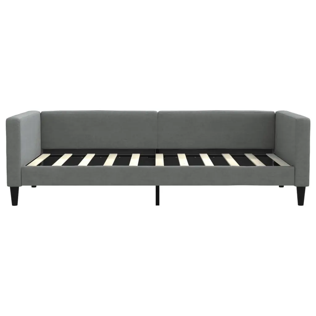 Daybed with Trundle Sofa Bed Grey 90x190 cm Convertible Guest Bedroom Furniture