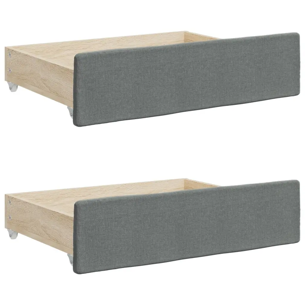 Daybed with Trundle and Storage Drawers, 90x190cm