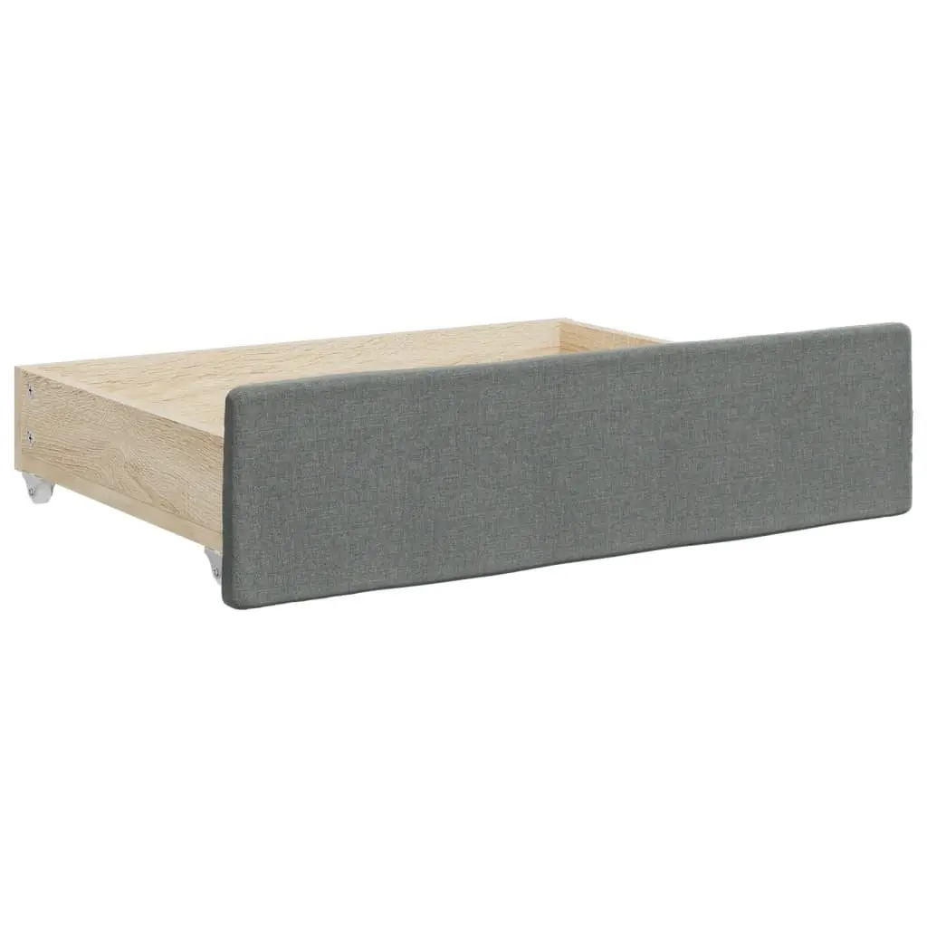 Daybed with Trundle and Storage Drawers, 90x190cm