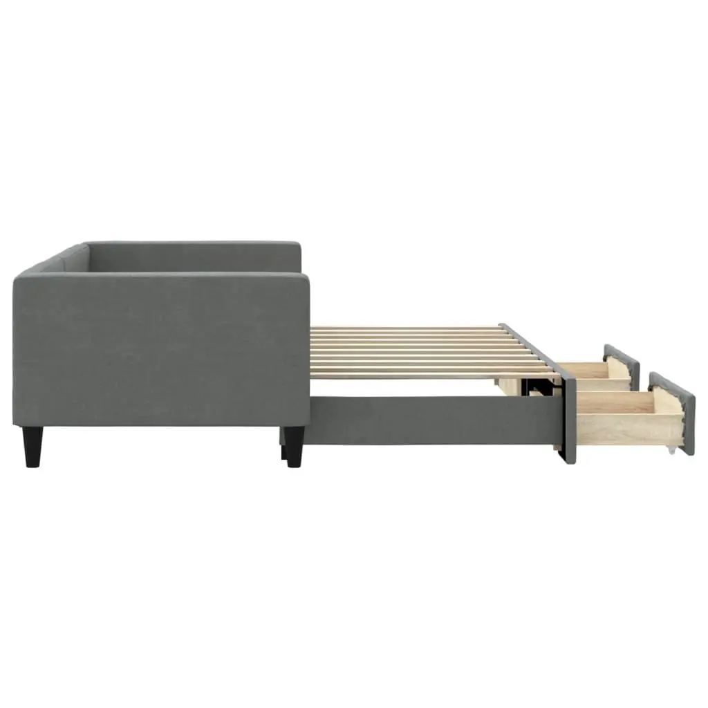 Daybed with Trundle and Storage Drawers, 90x190cm