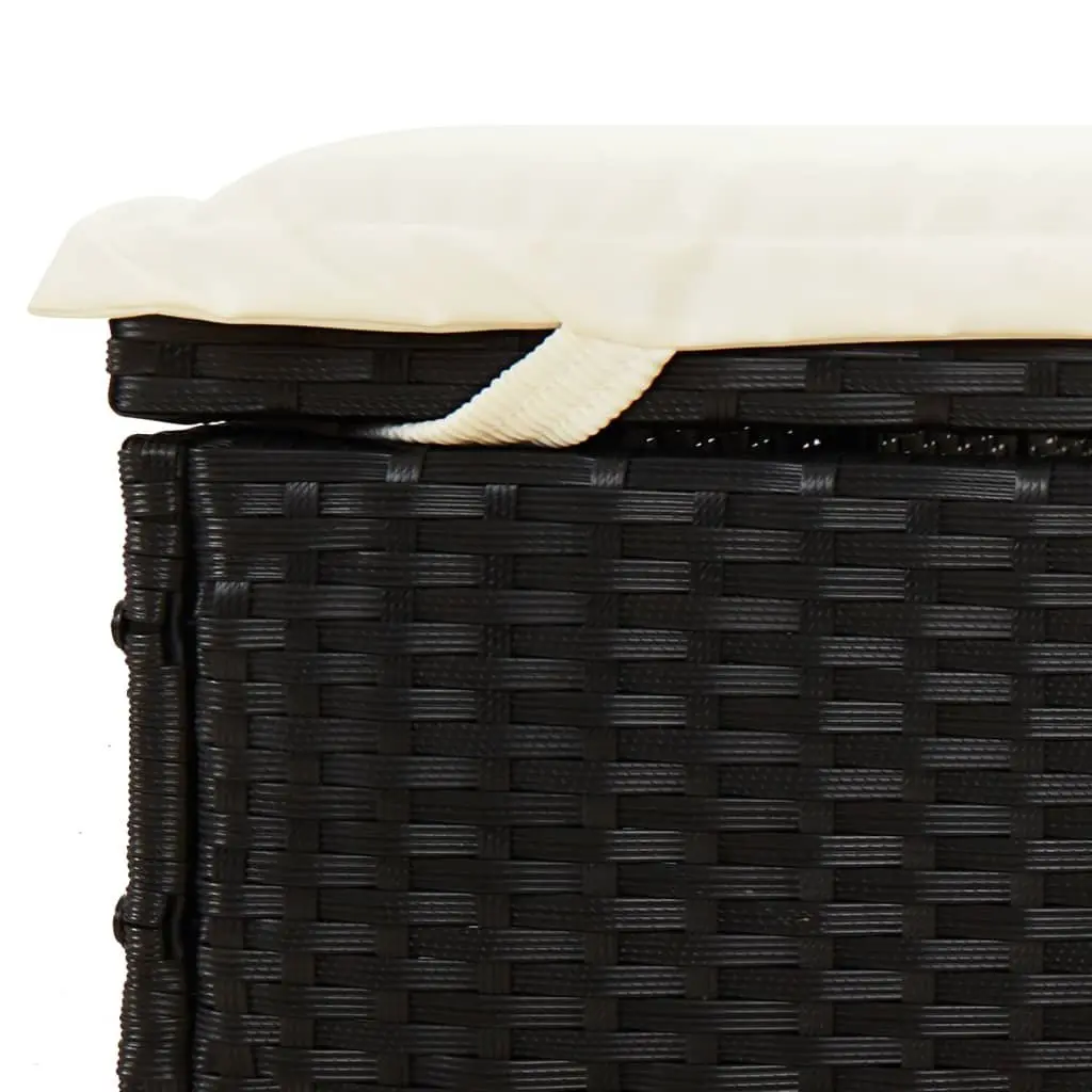 Sun Lounger Daybed Outdoor Garden Patio Recliner Chair Adjustable Foldable Roof 213 x 63 x 97 cm