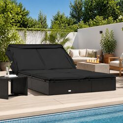 2-Person Sun Lounger Dimensions: 213 x 118 x 97 cm