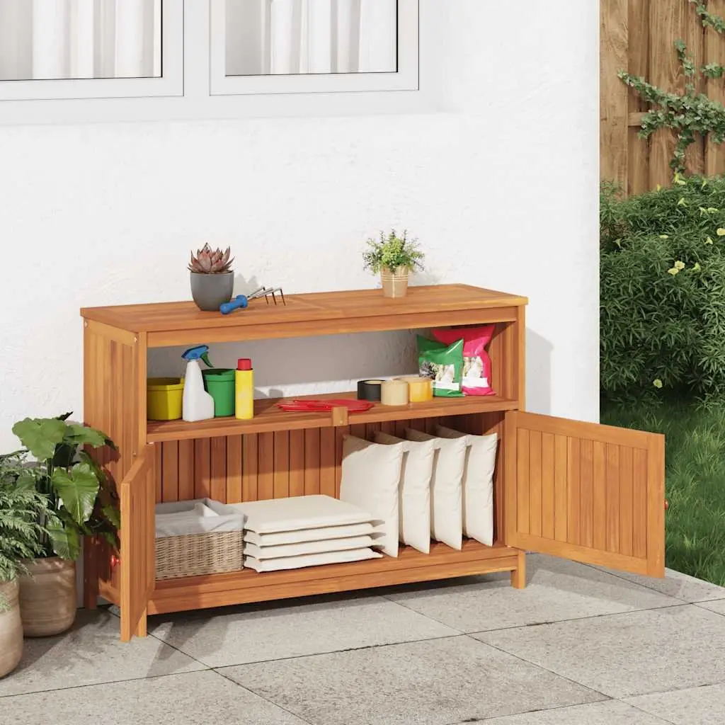 Garden Console Table Outdoor 110x35x75cm Solid Wood Acacia