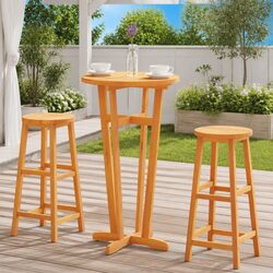 Garden Bar Table Dimensions Ø60x105cm Made of Acacia Wood