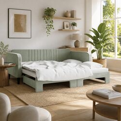 Specifications of Grey 90x190 cm Daybed with Trundle