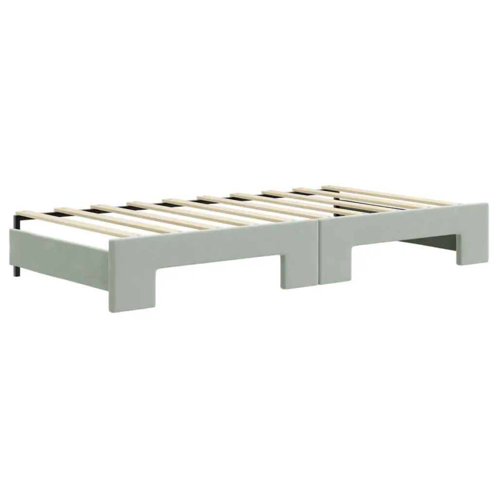 Grey Daybed with Trundle and Drawers