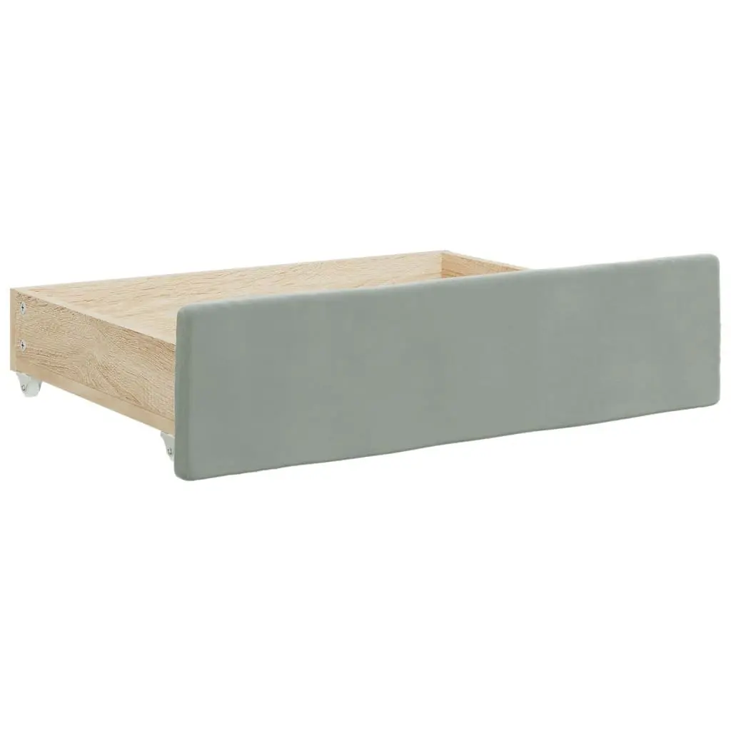 Grey Daybed with Trundle and Drawers