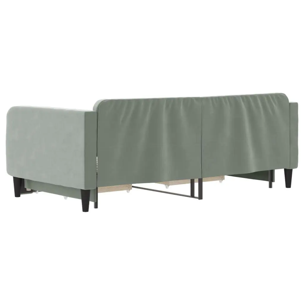 Grey Daybed with Trundle and Drawers