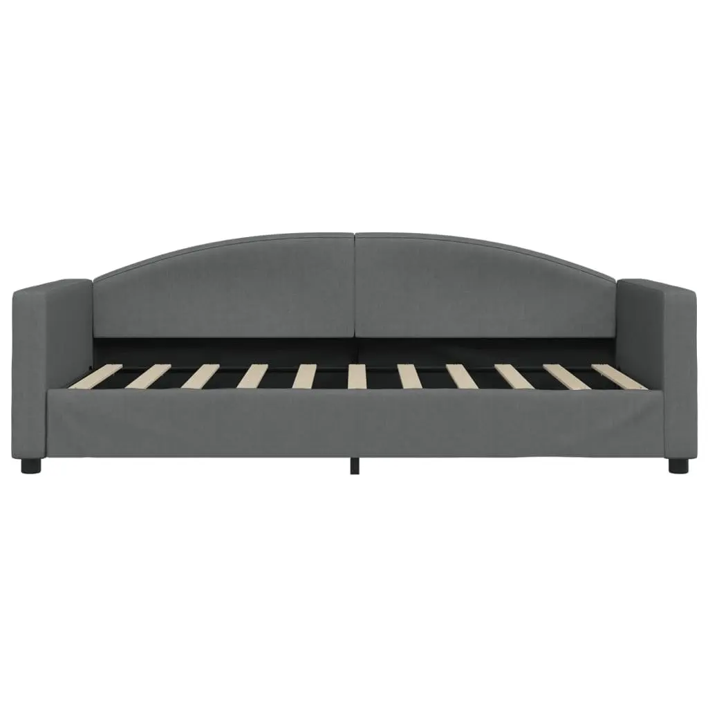 Daybed with Trundle Sofa Bed Grey 90x190 cm Modern Living Room Furniture