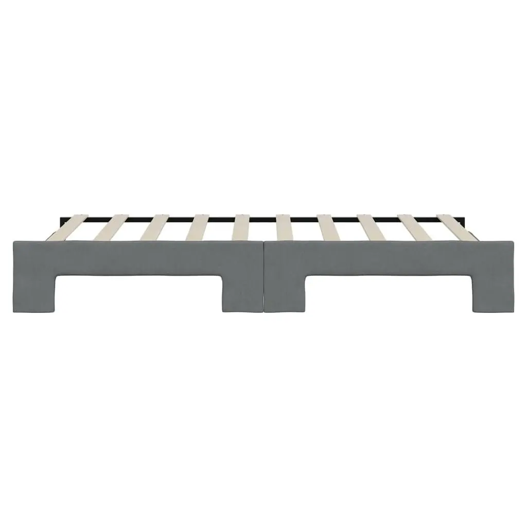 Daybed with Trundle Sofa Bed Grey 90x190 cm Modern Living Room Furniture